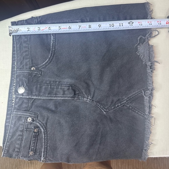 American Eagle Outfitters Black Asymmetrical Mini Skirt - Picture 5 of 5